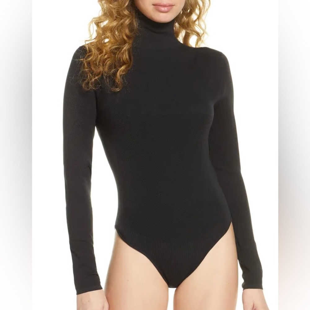 NWT The North face Women’s Black Series Engineered-Knit Graphic Bodysuit